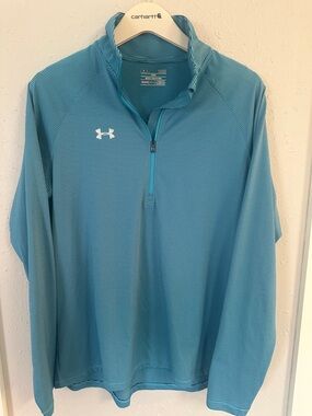Under Armour Men’s HeatGear Aqua Striped Quarter-Zip Performance Pullover